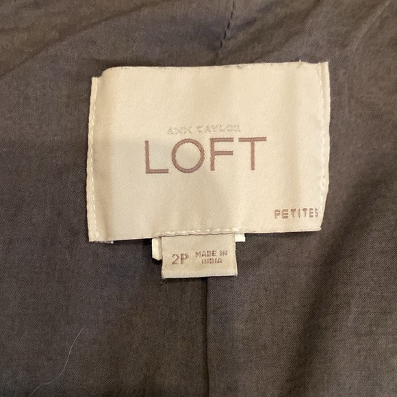 Loft Peplum gray blazer jacket - Picture 2 of 4